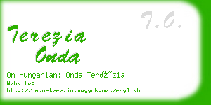 terezia onda business card